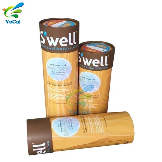 Free sample custom round candle jar paper packaging tubes with lid