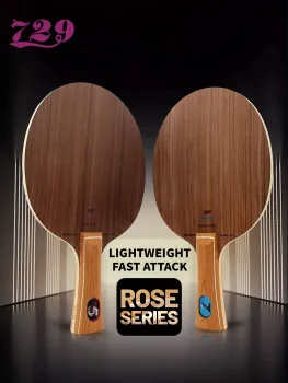 729 Rose 7-Layer Wooden Table Tennis Blade