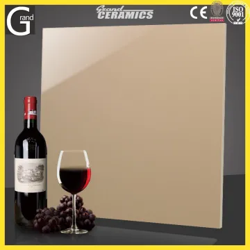 2015 Guang Dong Factory Polished Tile Pure Color Series Brown Porcelain Tile 60x60