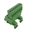 8pin plug-in 35mm din rail mounting terminal block