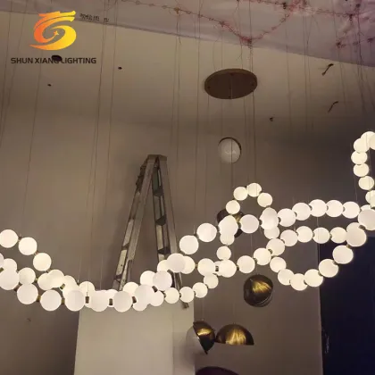 Shunxiang Customized Modern Hotel Lobby Villa Stair Pendant Light