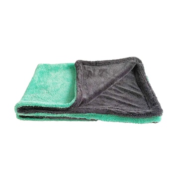 Double Color Duo Twisted Loop Microfiber Drying Towel for Car Wash and Detailing
