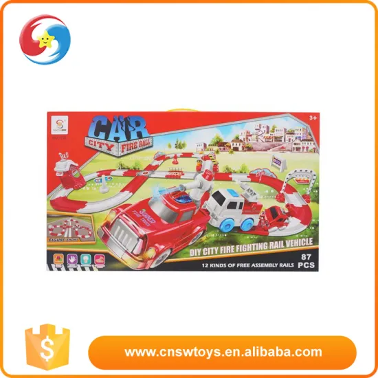 wholesale fire train sets kids railway toys train set toy