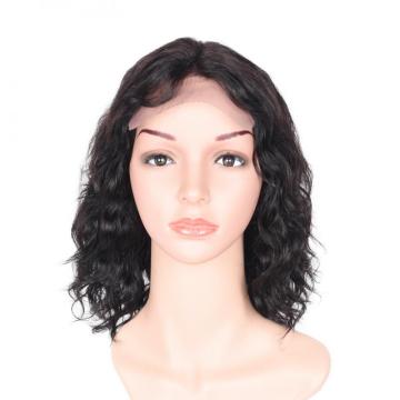 100% NATURAL VIRGIN REMY HUMAN HAIR  CURLY LACE FRONT WIG