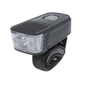 Luz de plástico recargable de bicicleta LED de luz fuerte LED