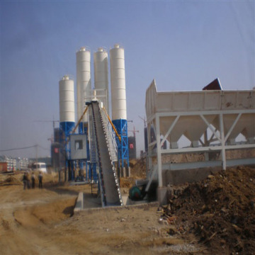 Small belt type HZS25 concrete batching plant