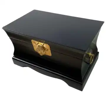 Customized Design Black Wooden Gift Box For Mugs