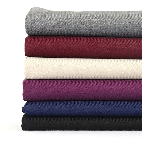 High-Quality Twill Polyester Viscose TR Suiting Fabric for Men's Trousers and Suits