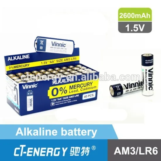 Vinnic 1.5V r6 aa alkaline battery msds, CE, ROHS pass