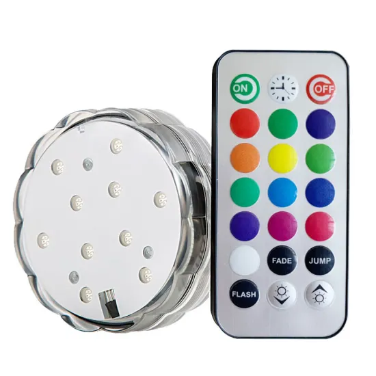 Submersible LED Light Base for Wedding Centerpieces and Vase Decorations