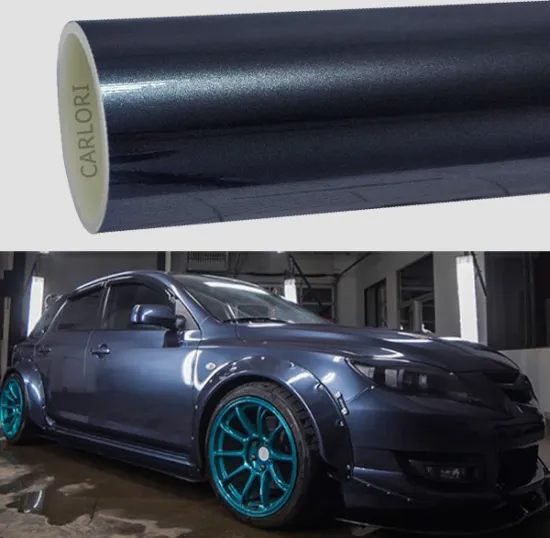 super gloss dark blue wrap vinyl