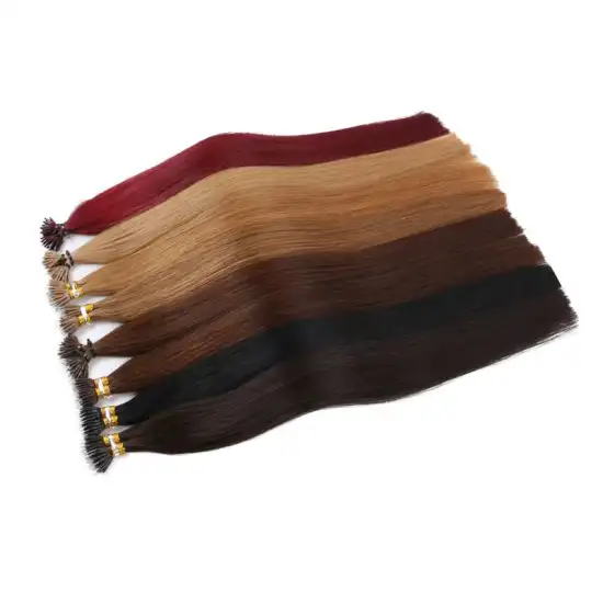 100% Virgin Remy Human Hair Double Drawn Full Length Nano Ring Hair Nano Loop Hair Extensions with Full Cuticle Intact