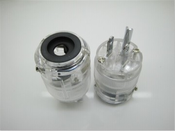 High temperature US male electrical audio connector plug