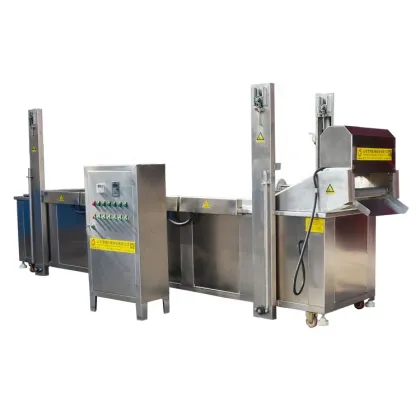 Industrial Continuous Chicken Deep Fryer - KFC Style Frying Machine