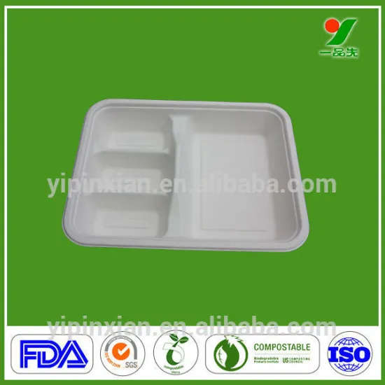Low price biodegradable environmental food packaging lunch box wholesale