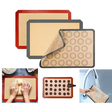 Logo Kustom BPA Free Silicone Baking Mats untuk kue dan adonan