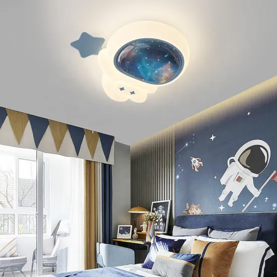Creative Cartoon Astronaut Planet Series Ceiling Light for Kids' Room