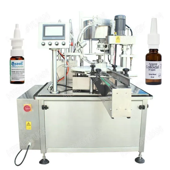 Automatic Star Wheel Nasal Spray Bottle Filling and Capping Machine