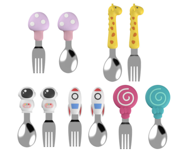 New Arrival Silicone Baby Led Weaning Toddler Utensils