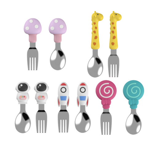 Nova Chegada Silicone Bebê LED Weaning ToDdler Utensils