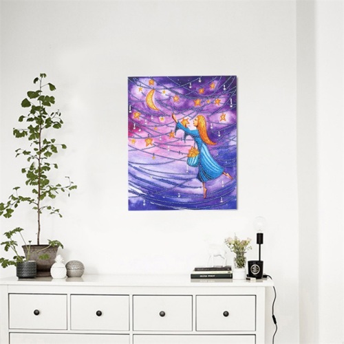 Bellezza con Moon Diamond Painting Tempo libero e relax