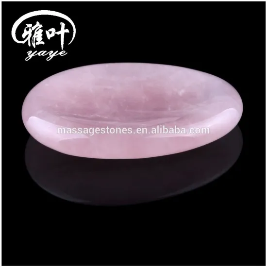 Wholesale Rose Quartz Worry Stone Crystal Thumb Stone