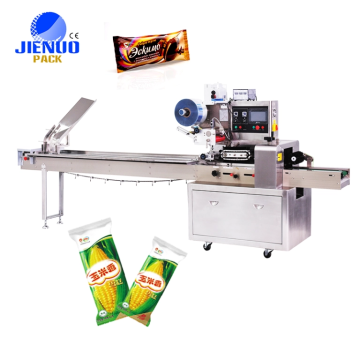 Saco de travesseiro automático alfajores chocolate pão bolo croissants máquina de embalagem horizontal travesseiro saco máquina de embalagem