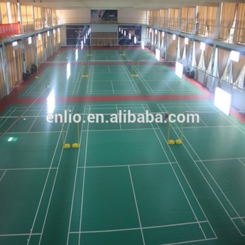 Pavimento desportivo em PVC para pavimento de badminton