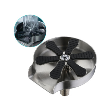 High Pressure Automatic Cup and Bottle Rinser for Kitchen Sink - SUS 304 Metal