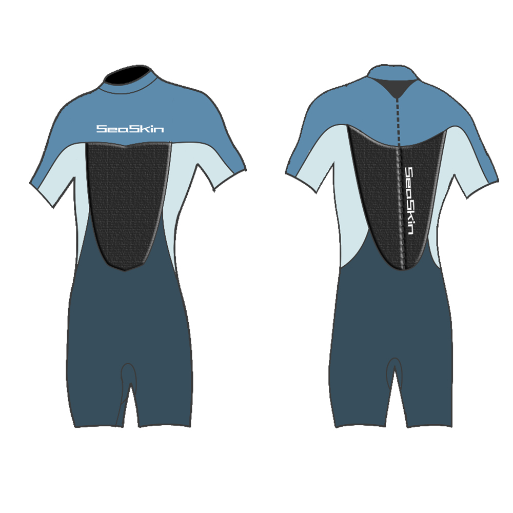 Marina para hombre trasero zip shorty wetsuits para buceo