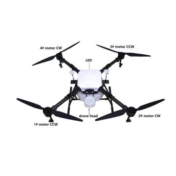 Kecekapan tinggi drone pertanian 10L fumigators penyembur UAV