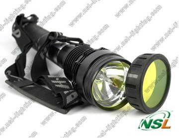 Aluminium HID Torch 50W 4500Lm Xenon Tactical Hunting Flashlight Torch Black Sliver