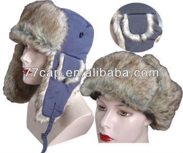 leather winter hats with earflaps