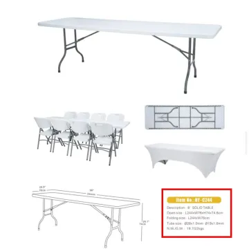 China HDPE Plastic Foldable Tables and Chairs for Restaurants - Supply 8