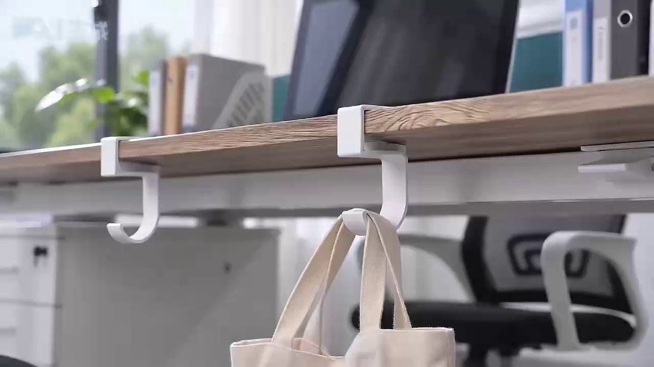 No Drill Bag Hook for Thin Tables