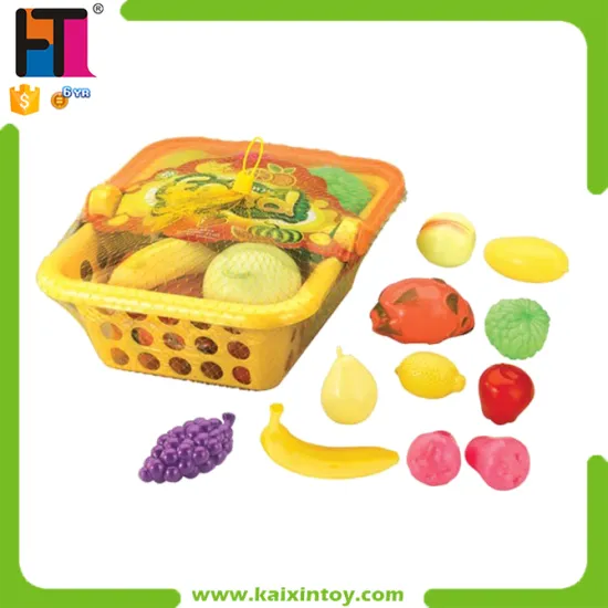 Life Sized Kids Food Play Set Plastic Fruit And Vegetable Toy