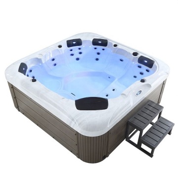 Media bañera de hidromasaje media piscina venta caliente masaje whirlpool spá de jacuzzi al aire libre