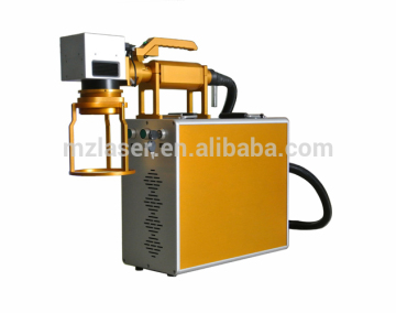 Portable handhelded metals 50W fiber laser chassis number marking engraving machine