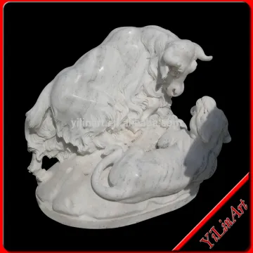Garden stone cow ,Chinese stone garden statues YL-D100