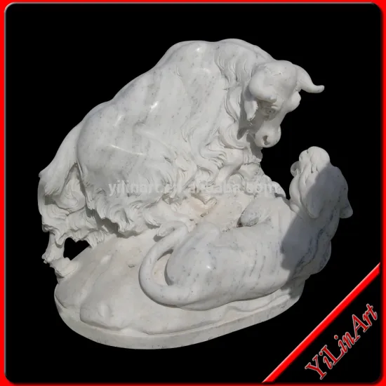 Garden stone cow ,Chinese stone garden statues YL-D100