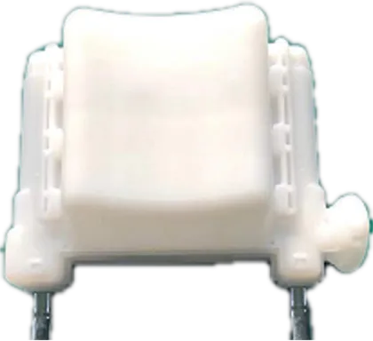 plastic headrest assembly