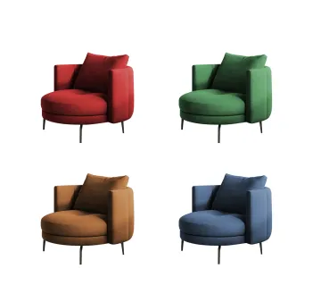 Living Room Lounge Fabric Armrest Singe Sofa Chair
