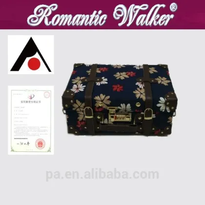 women vintage trolley luggage /trunk luggage with wheels / classical suitcase / trolley box/cosmetic box/made-up box