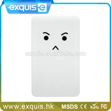2500mah ultra-thin portable cute power bank/slim chargers/credit card power bank