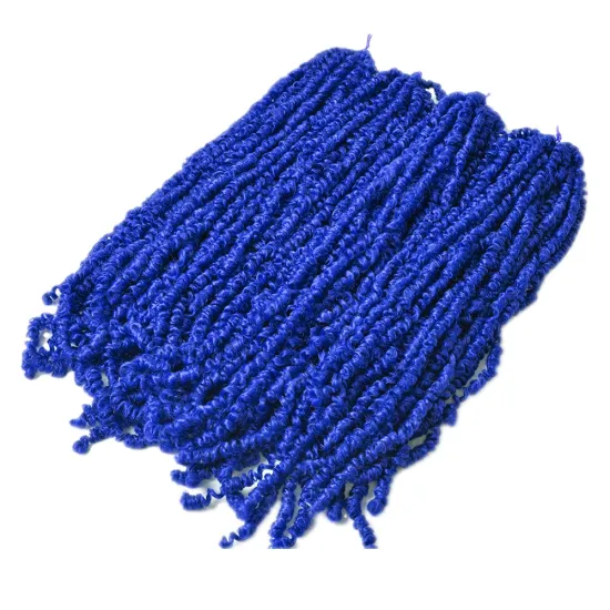 High Quality Freetress Spring Twist Locs Curly Fluffy Passion Twist Synthetic Braiding Hair Extensions Crochet Braids For Women