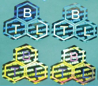 Waterproof serial number hologram labels