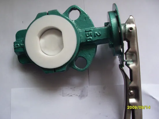 40 ~ 300mm Ptfe Lining Butterfly Valve, Forged Steel Valves