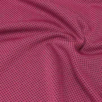 100% Poly Fabric with Wicking Treatment and Two-tone Pique Construction