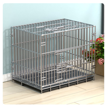 Factory Direct Black Metal Pet Dog Crate - Durable Outdoor Folding Dog Cage