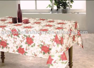 Poinsettia table cloth